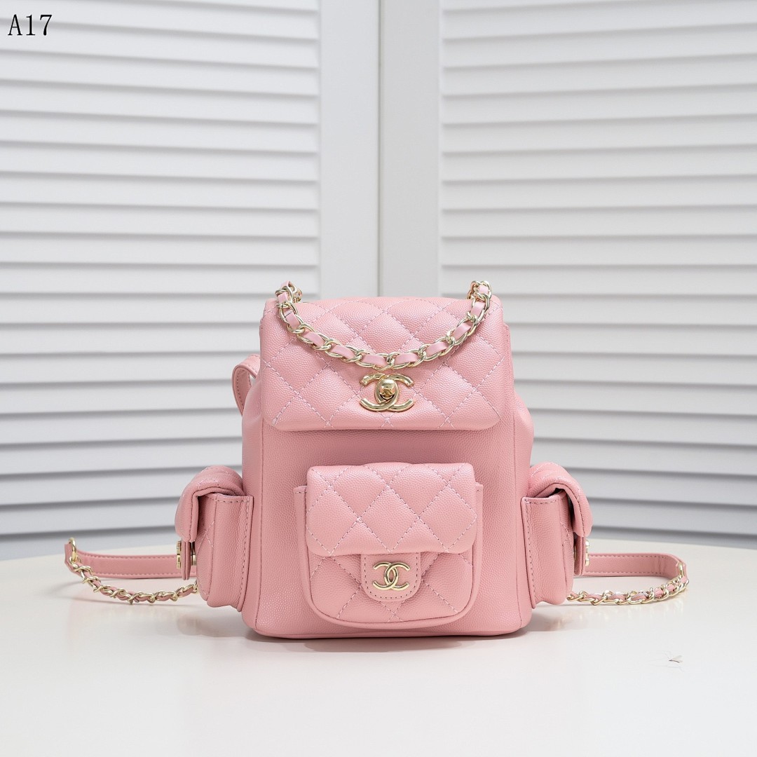 Chan3l Classic Quilted Mini Backpack #2727