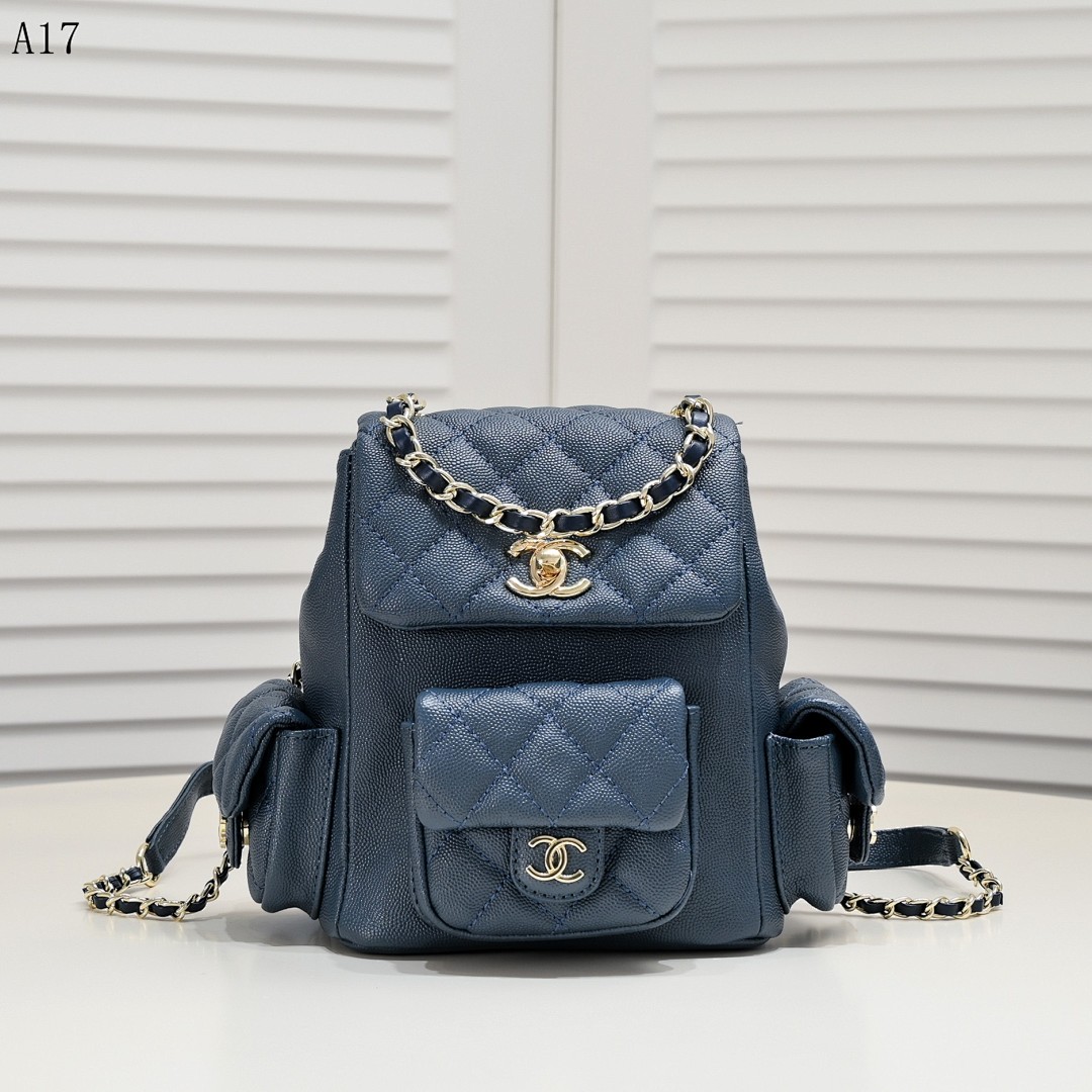 Chan3l Classic Quilted Backpack #2726