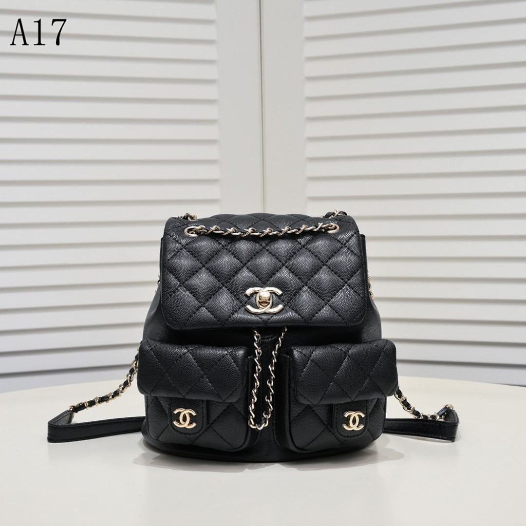 Chan3l Classic Quilted Backpack #2675