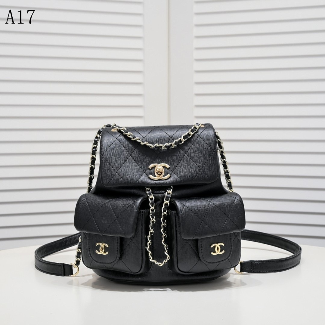 Chan3l Classic Quilted Backpack #2608