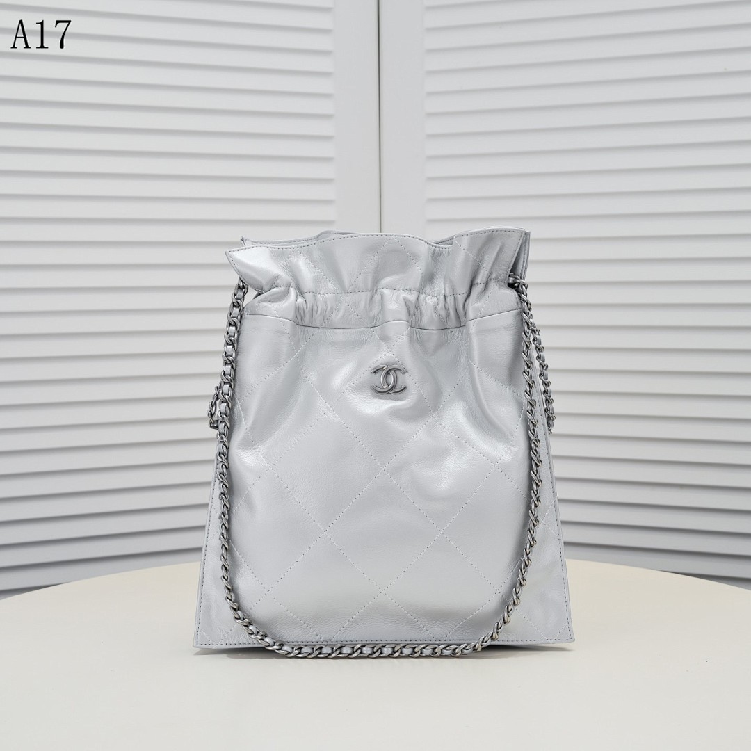 Chan3l A17 Drawstring Bucket Bag #3036