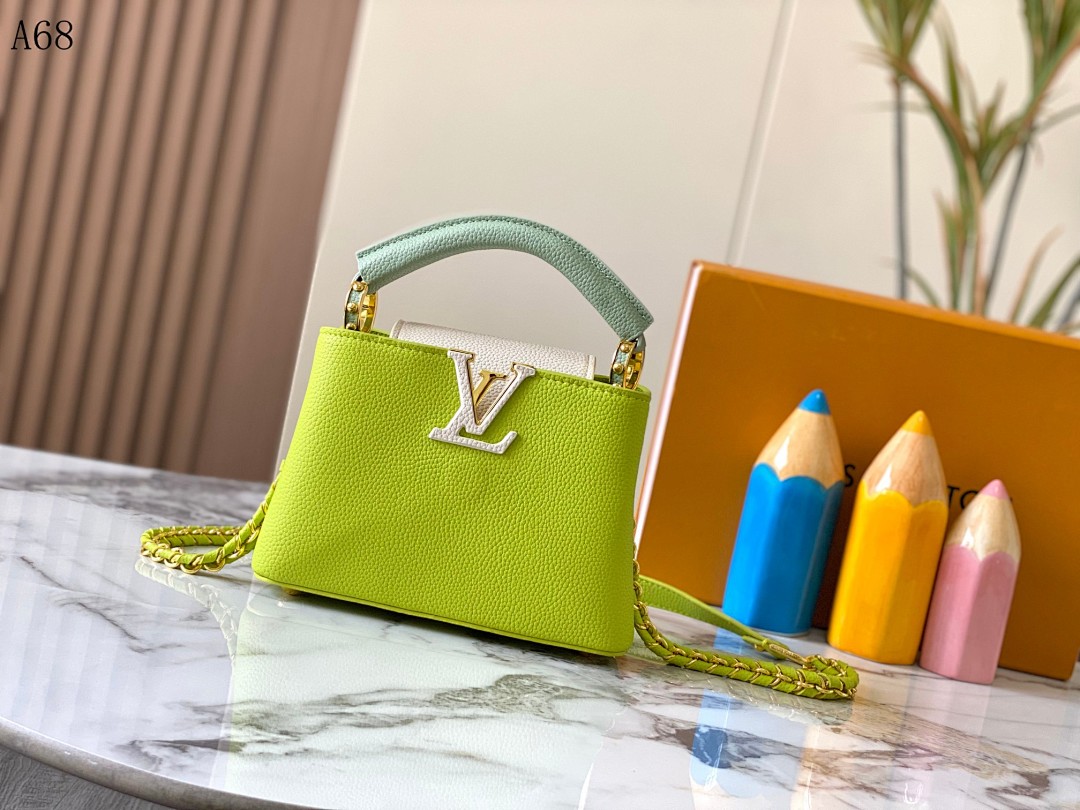 LVutton + A68 + Capucines Mini Bag #4455