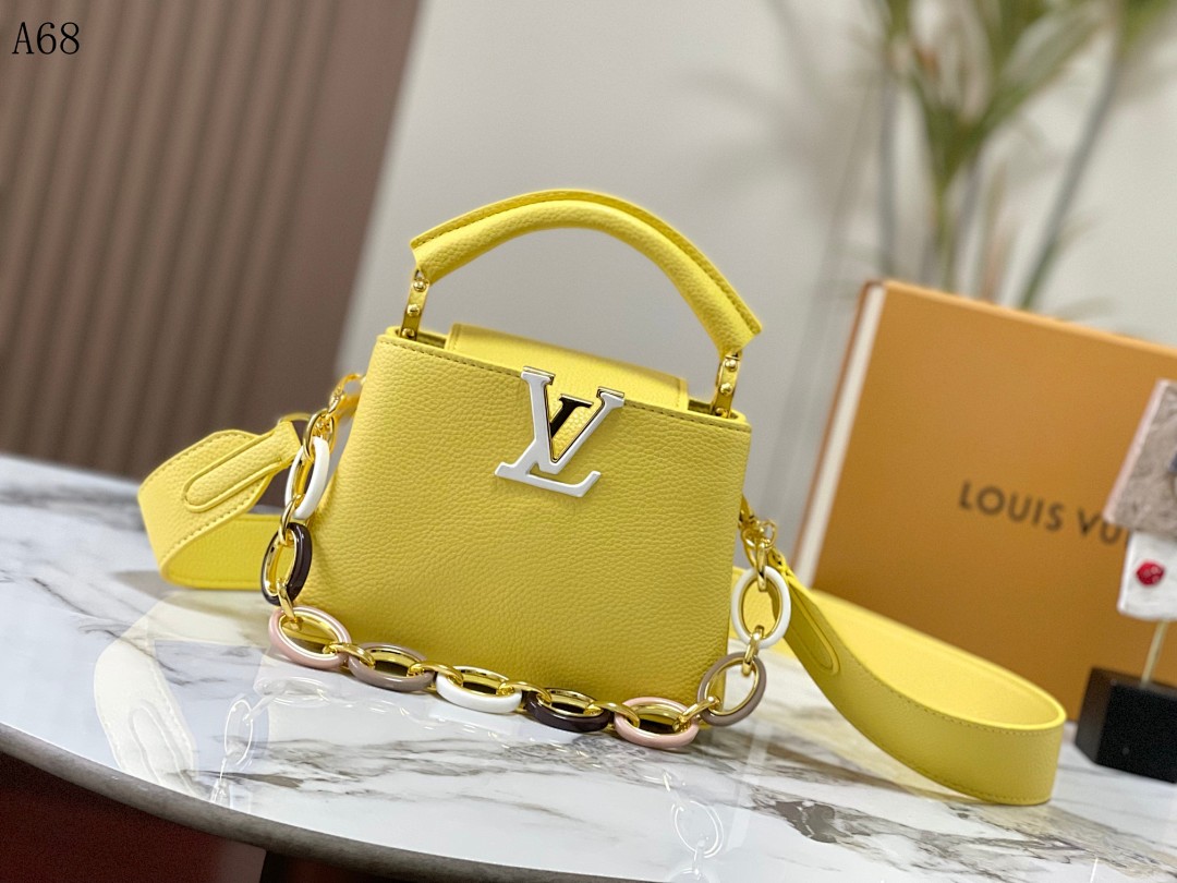 LVutton + A68 + Capucines Mini Bag #4746