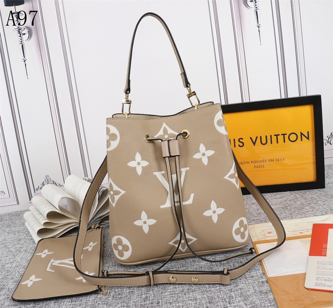 LVutton A97 Neverfull Bucket Bag #3932 1 LVutton A97 Neverfull Bucket Bag #3932