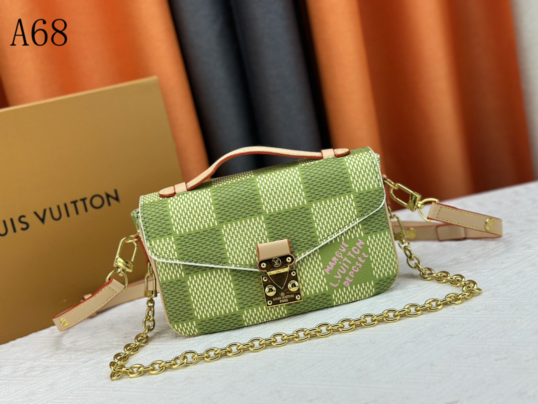 LVutton A68 Damier Azur Crossbody Bag #4298 1 LVutton A68 Damier Azur Crossbody Bag #4298