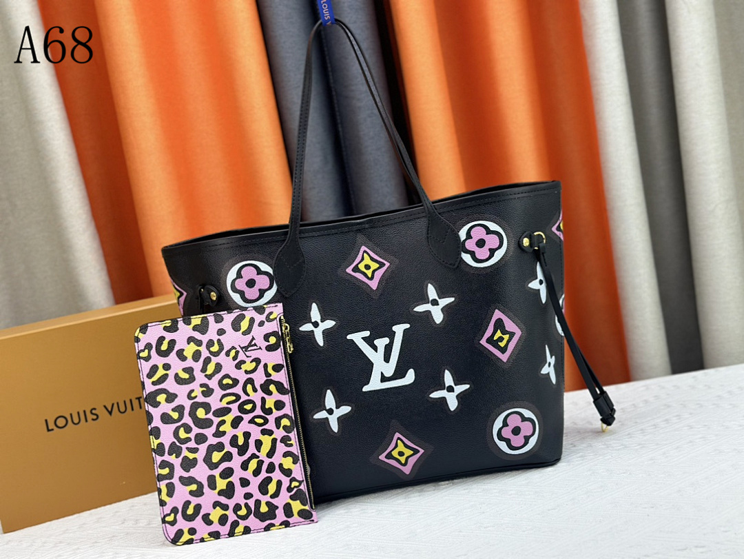 LVutton A68 Neverfull Bag #3743 1 LVutton A68 Neverfull Bag #3743
