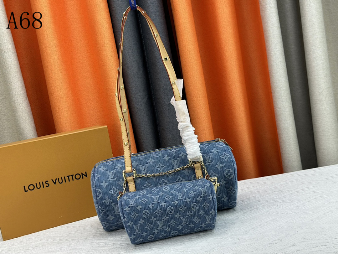 LVutton A68 Monogram Denim Bag #4061