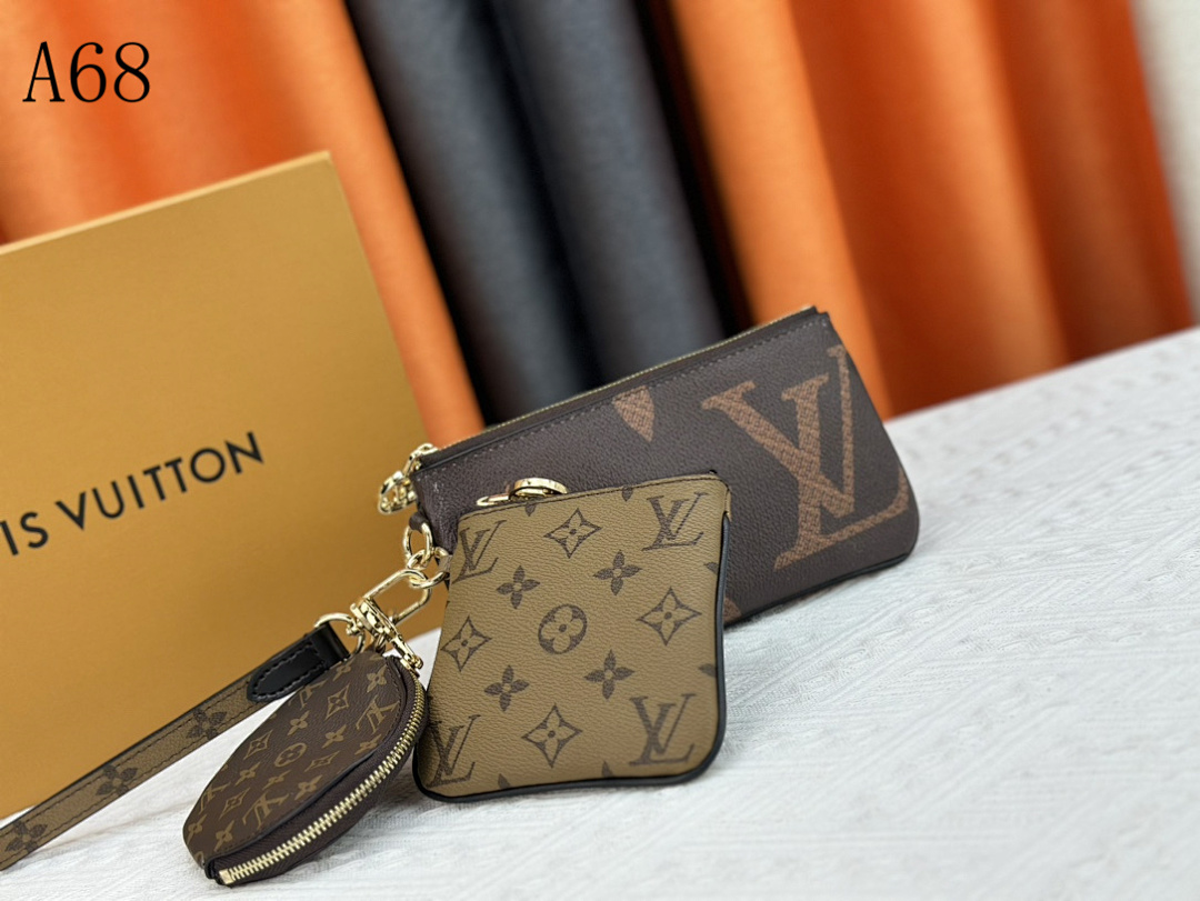 LVutton A68 Monogram Key Pouch Set #3564