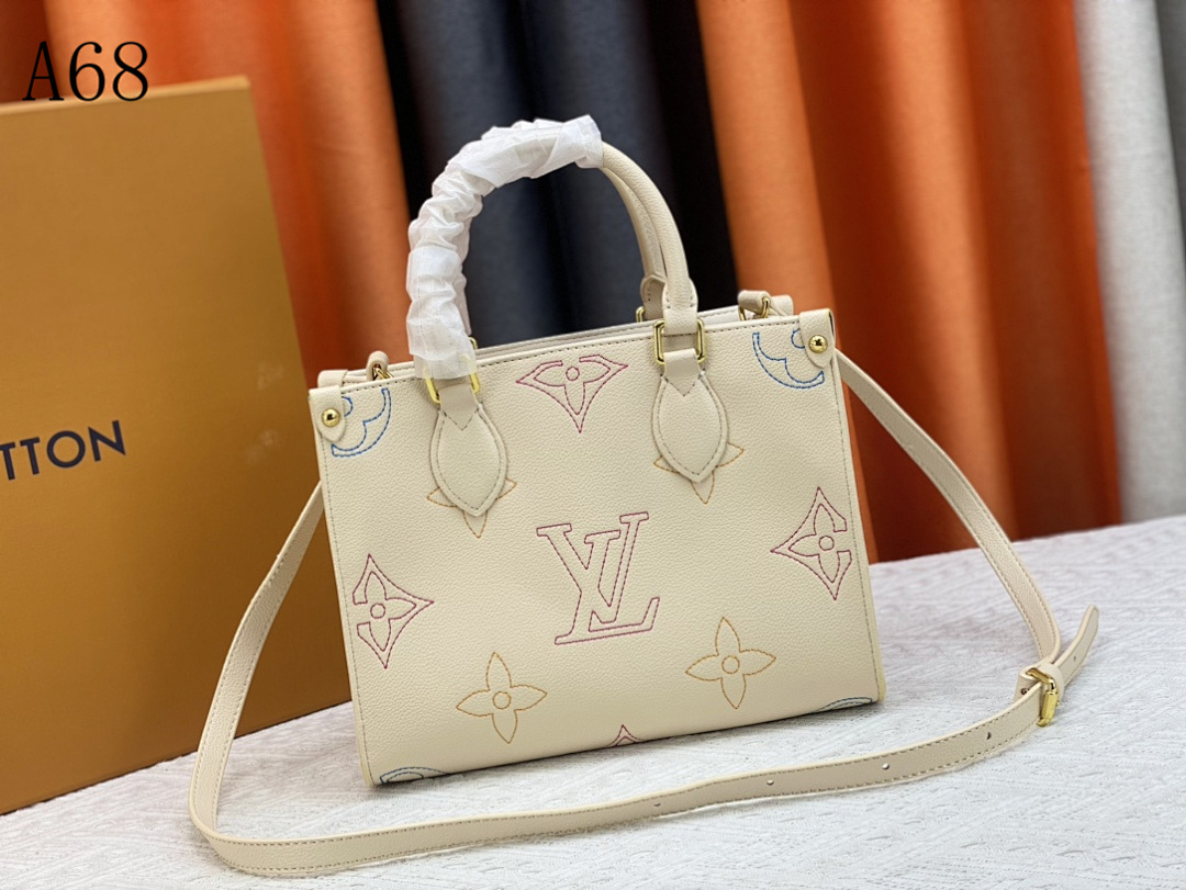 LVutton + A68 + Monogram Embroidered Mini Speedy #1217