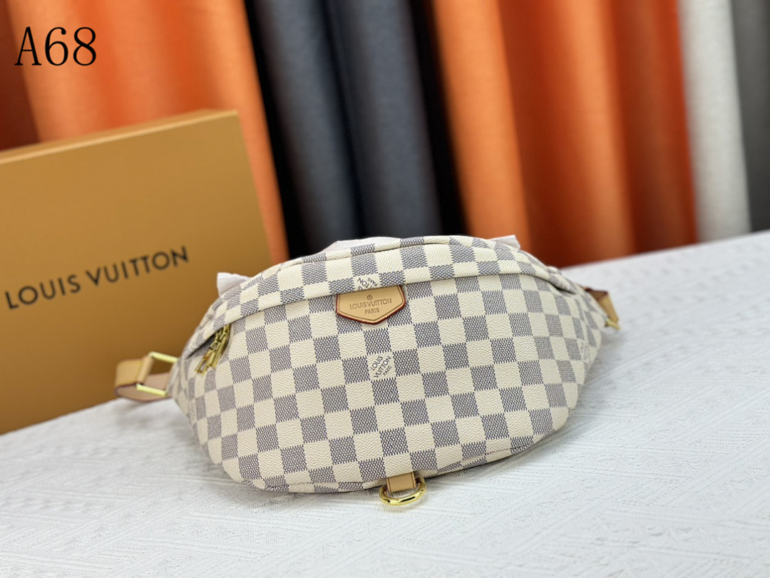 LVutton A68 Damier Azur Belt Bag #3910
