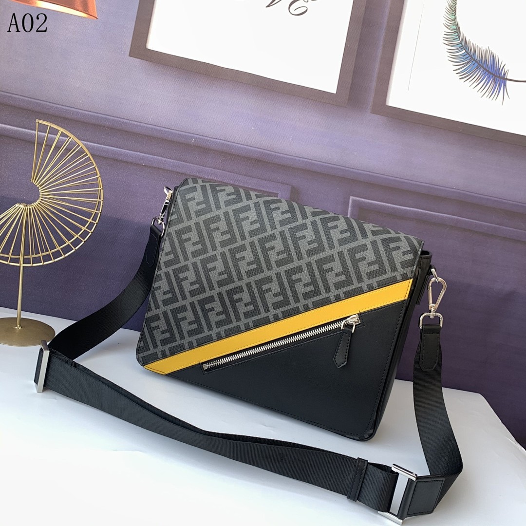 FENDI + Baguette + FF Monogram Shoulder Bag #2461