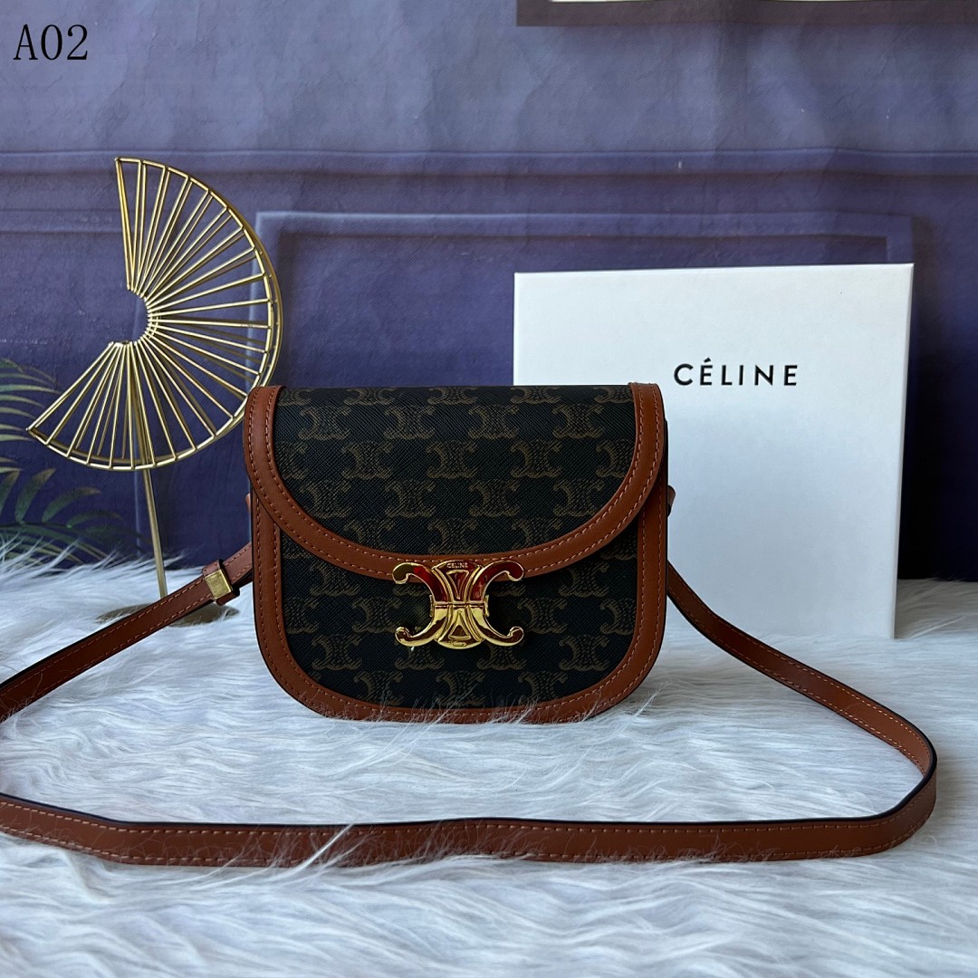 Céline + Triomphe + Classic Flap Bag #1454