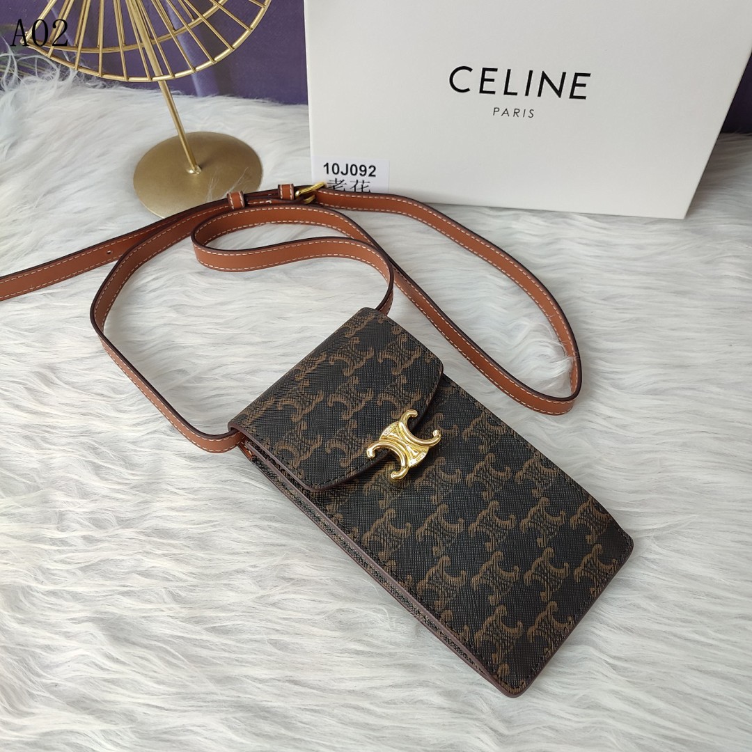 C3line Classic Calfskin Monogram Phone Bag #1436 1 C3linee Classic Calfskin Monogram Phone Bag #1436