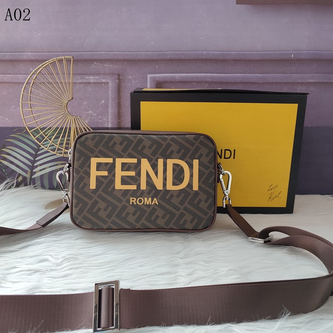 FENDI – Roma Logo Crossbody Bag #2455
