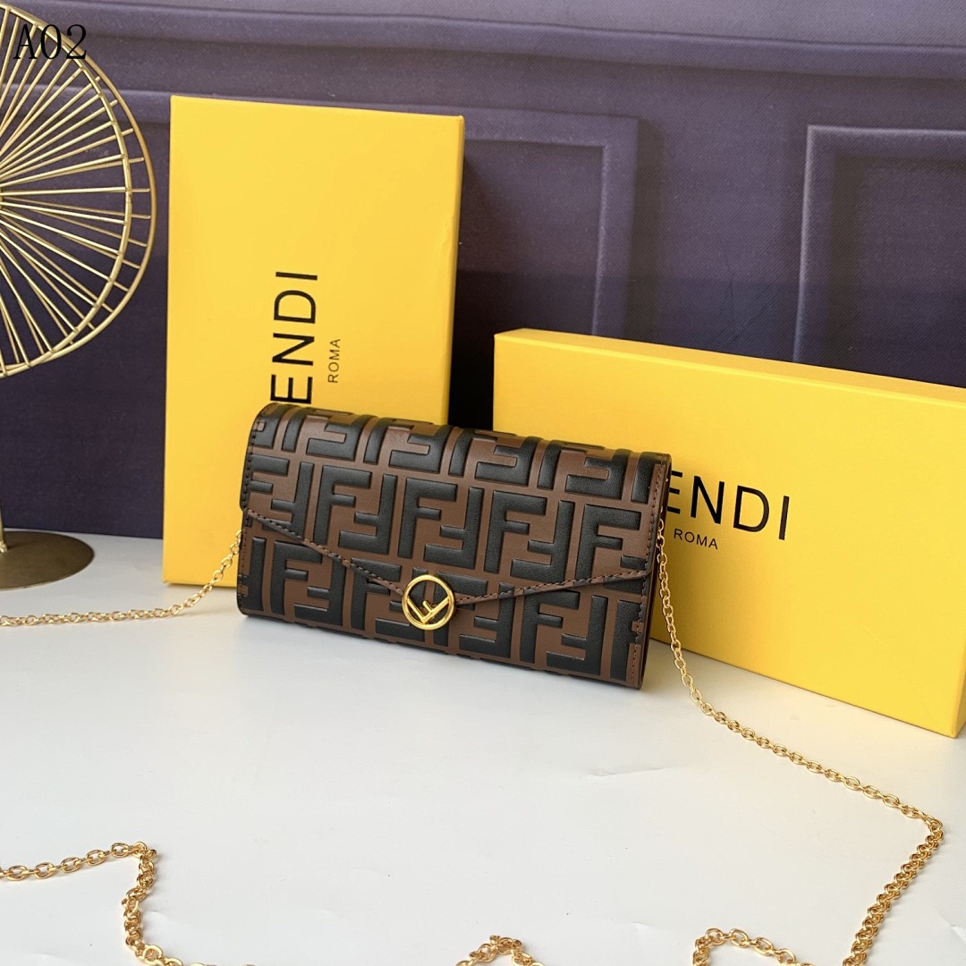 FENDI – Baguette FF Logo Clutch #2331