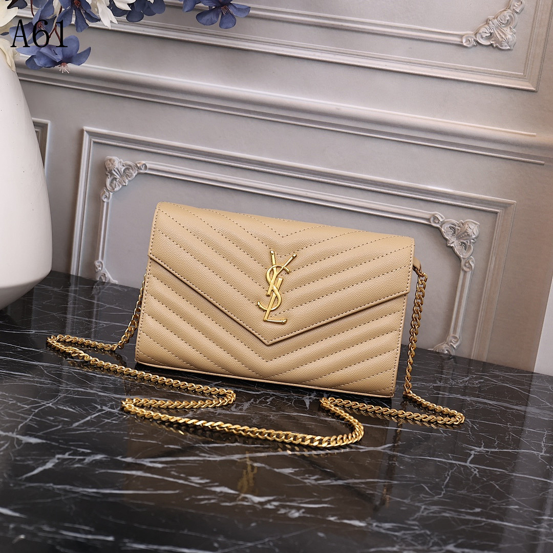 YSL + SntLaurent + Monogram Chain Bag #5114
