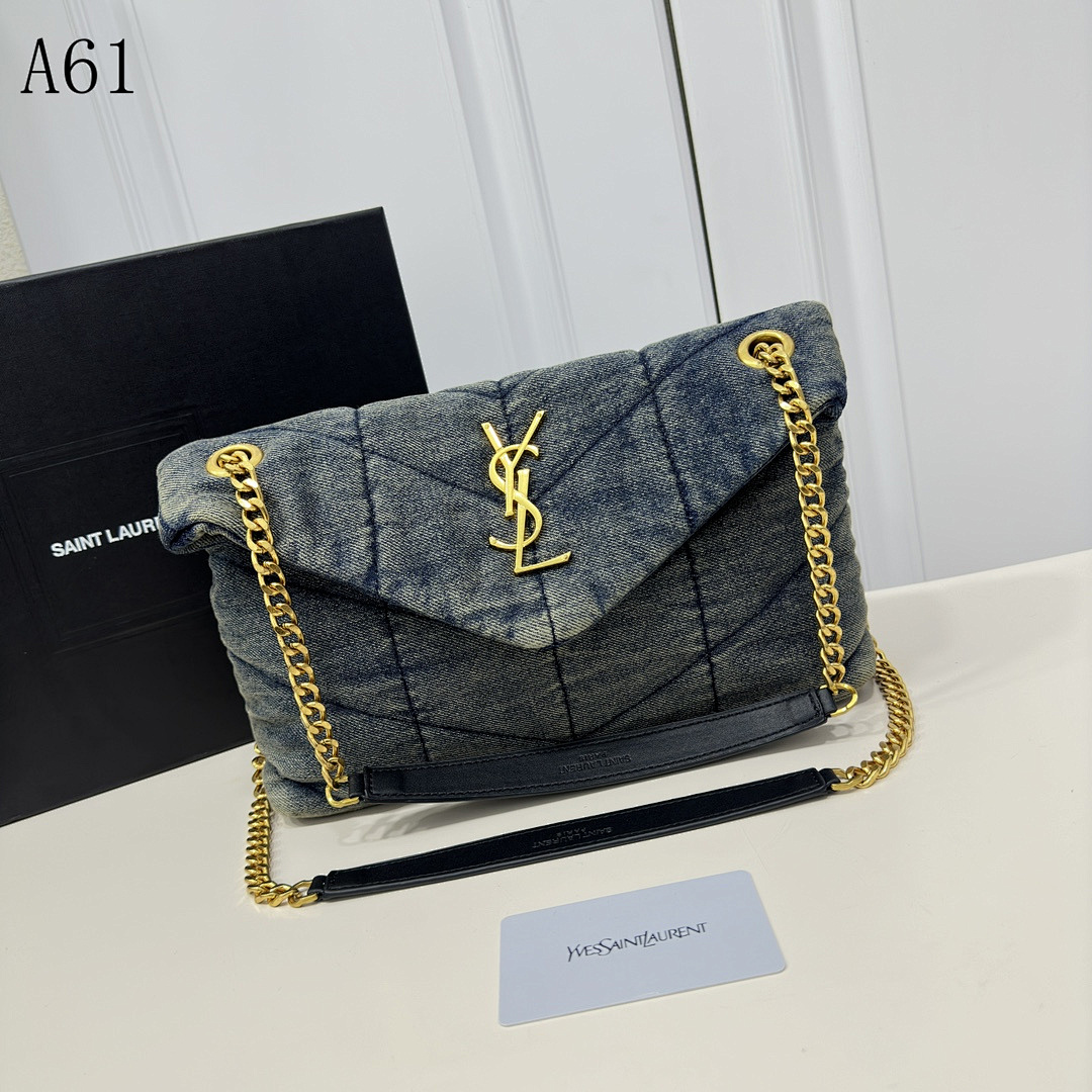 YSL A61 Denim Chain Bag #5041
