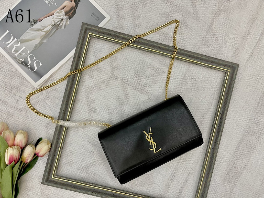 SntLaurent A61 Monogram Wallet on Chain #5010