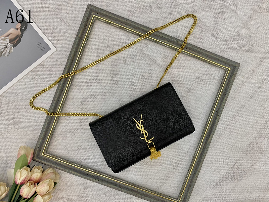 SntLaurent A61 Monogram Wallet on Chain #5103