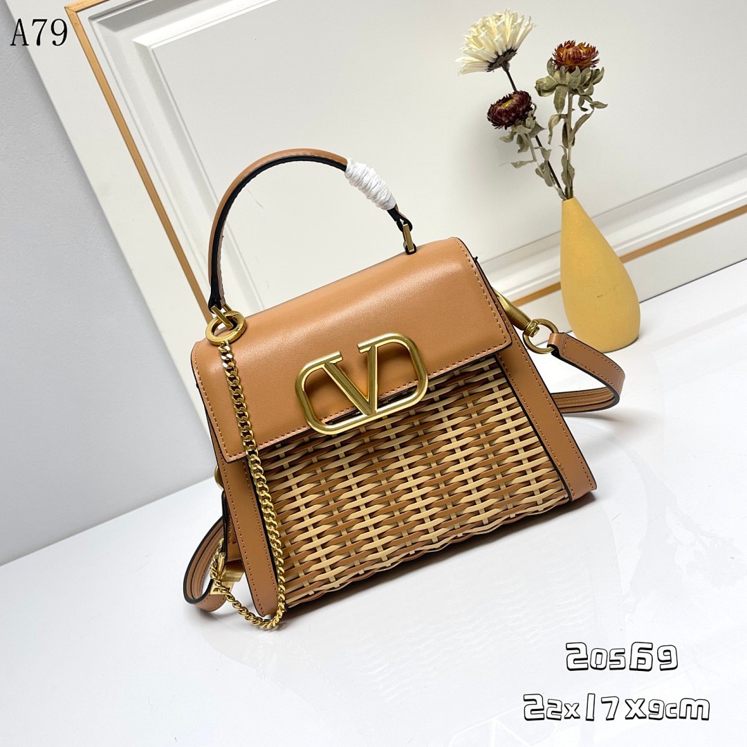 Valentiino + A79 + Woven Leather Crossbody Bag #5394