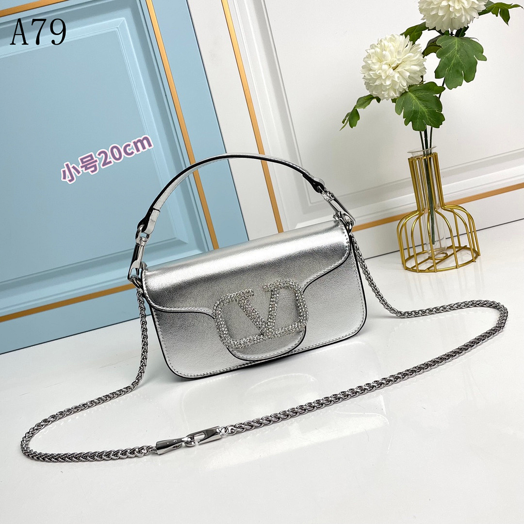 A79 + Silver Metallic Chain Shoulder Bag #5159 1 A79 + Silver Metallic Chain Shoulder Bag #5159