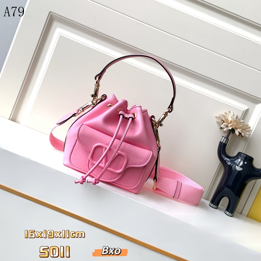 Bxo A79 Pink Drawstring Bucket Bag #5301