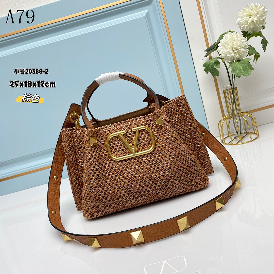 Valentiino Garavani - VLogo Woven Tote Bag #1216 1 Valentiino Garavani – VLogo Woven Tote Bag #1216