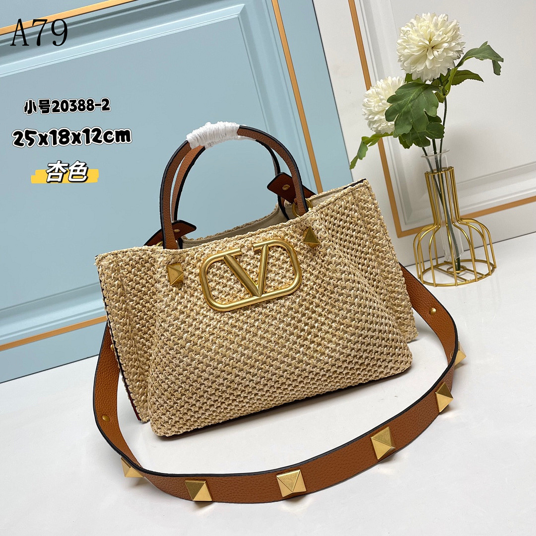 Valentiino + A79 + VLogo Woven Tote #5146