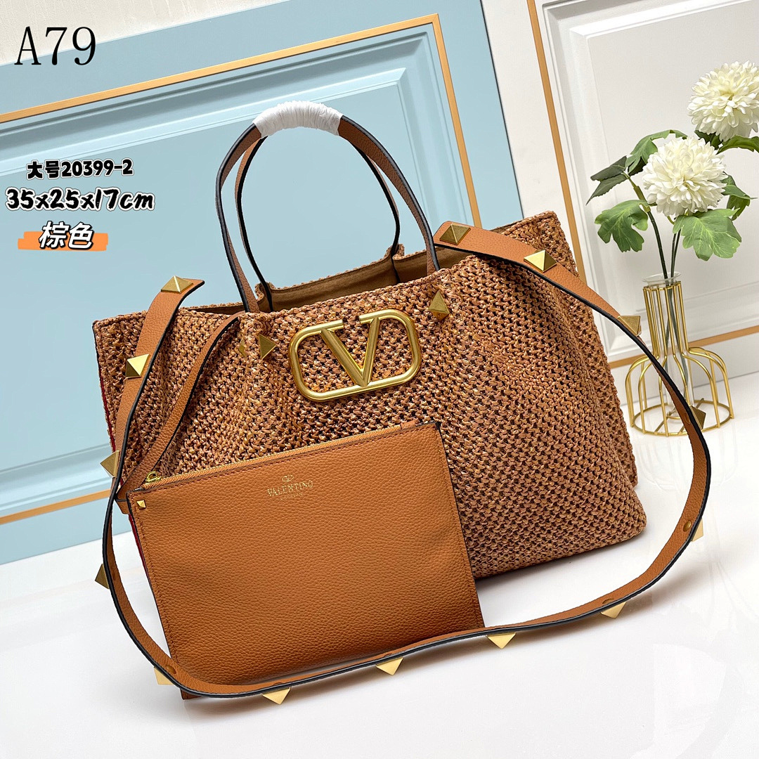 Valentiino Garavani Rockstud Weave Tote #1215