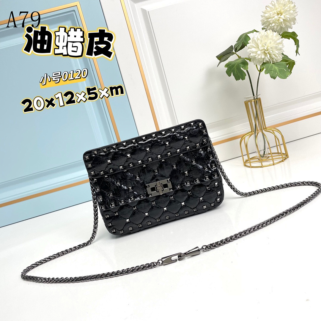 A79 Oil Wax Leather Crossbody Bag #5222