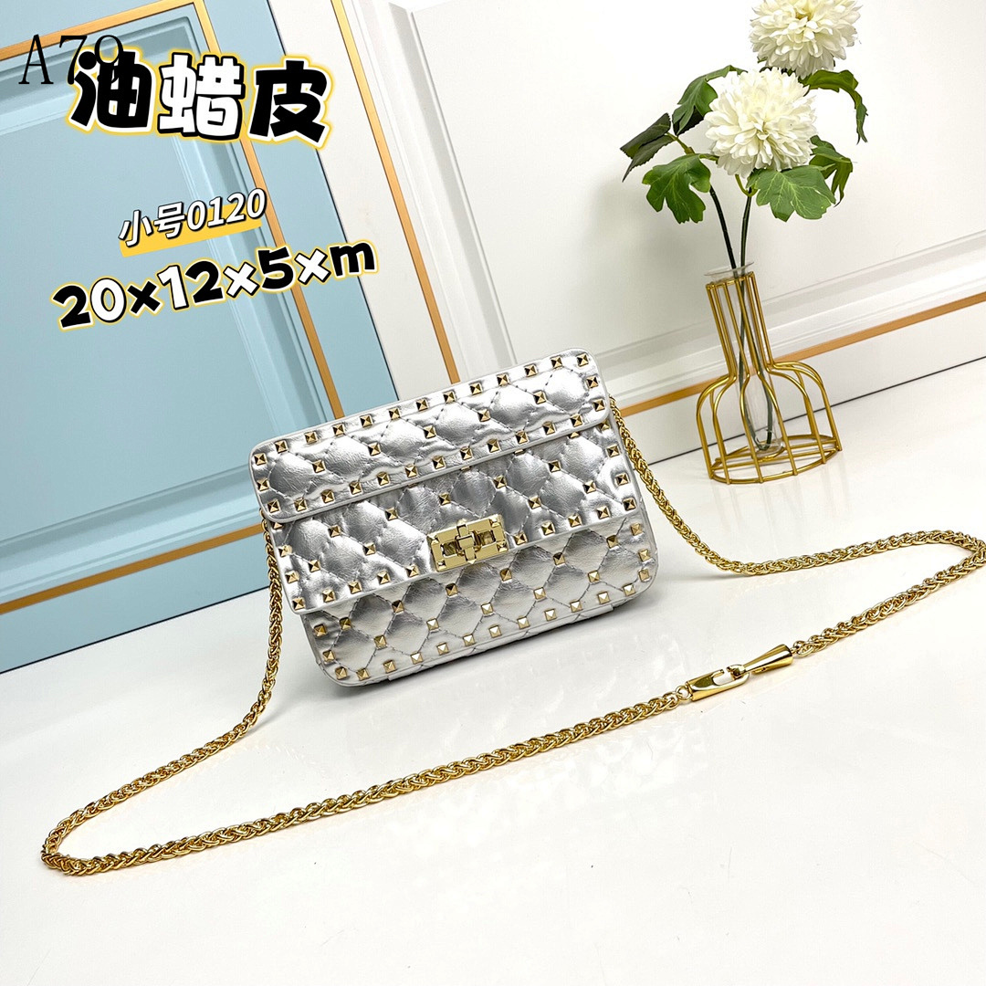A70 Oil Wax Leather Crossbody Bag #5396