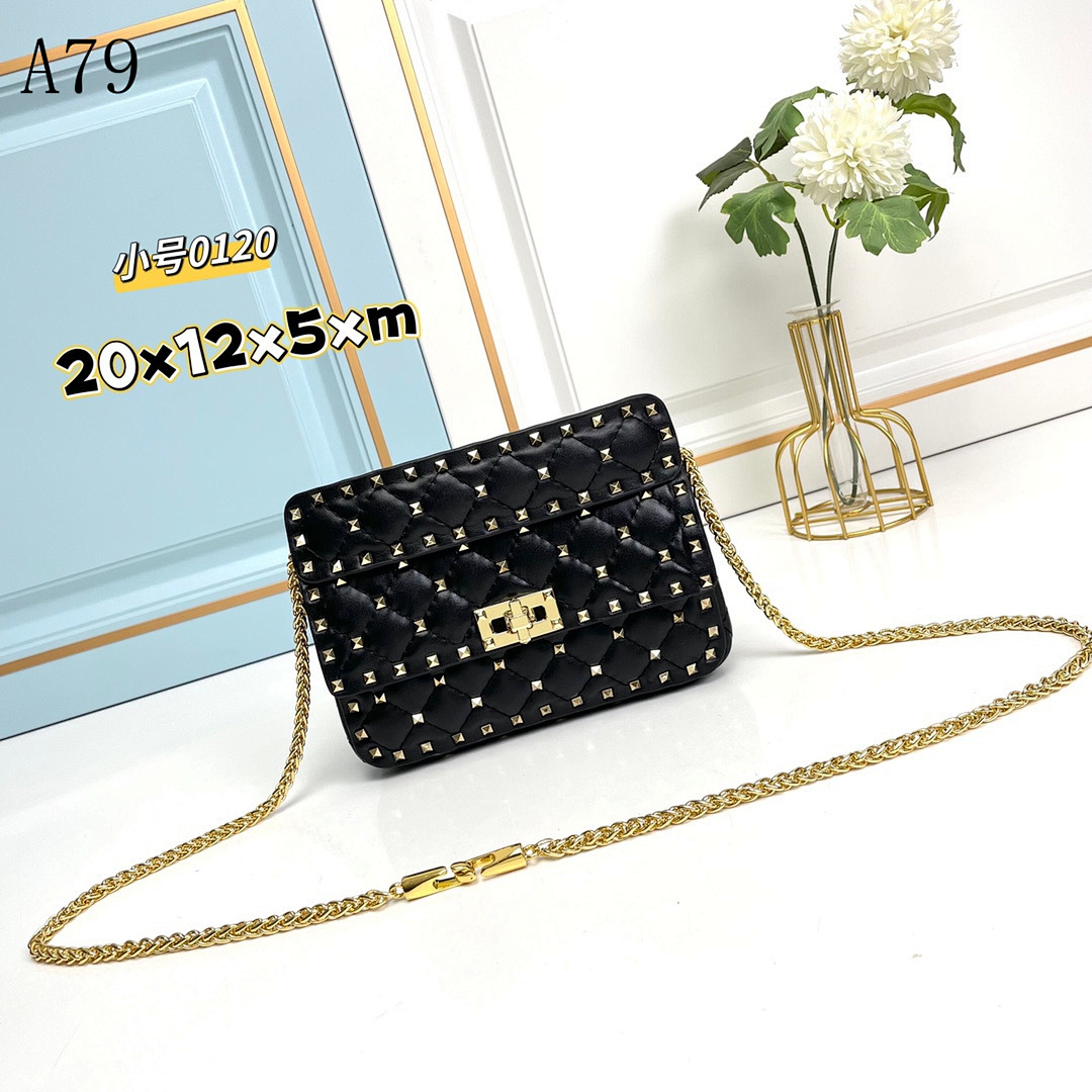 A79 + 0120 + Quilted Stud Shoulder Bag #5238 1 A79 + 0120 + Quilted Stud Shoulder Bag #5238
