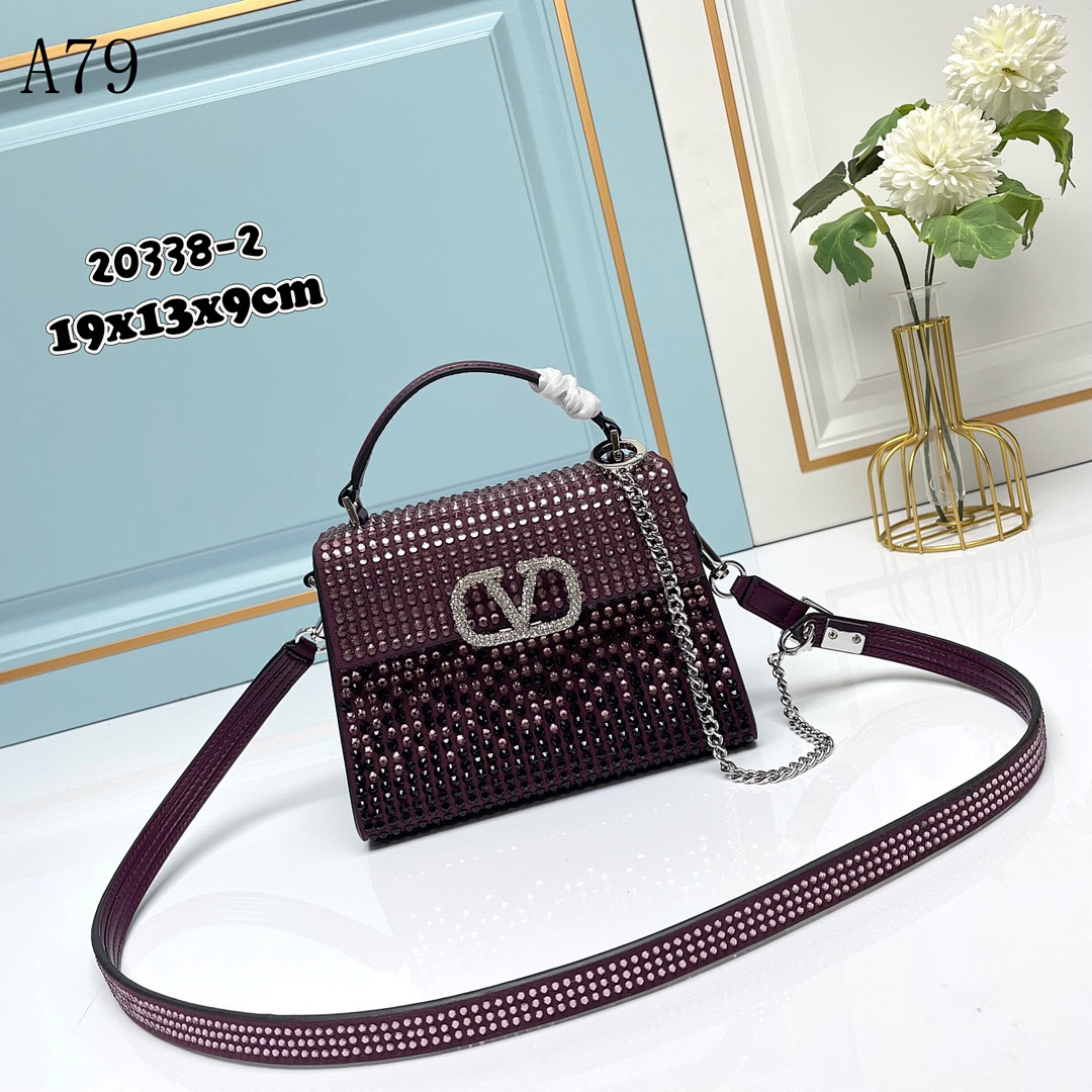 Valentiino + 20338-2 + Crystal Embellished Crossbody Bag #5411