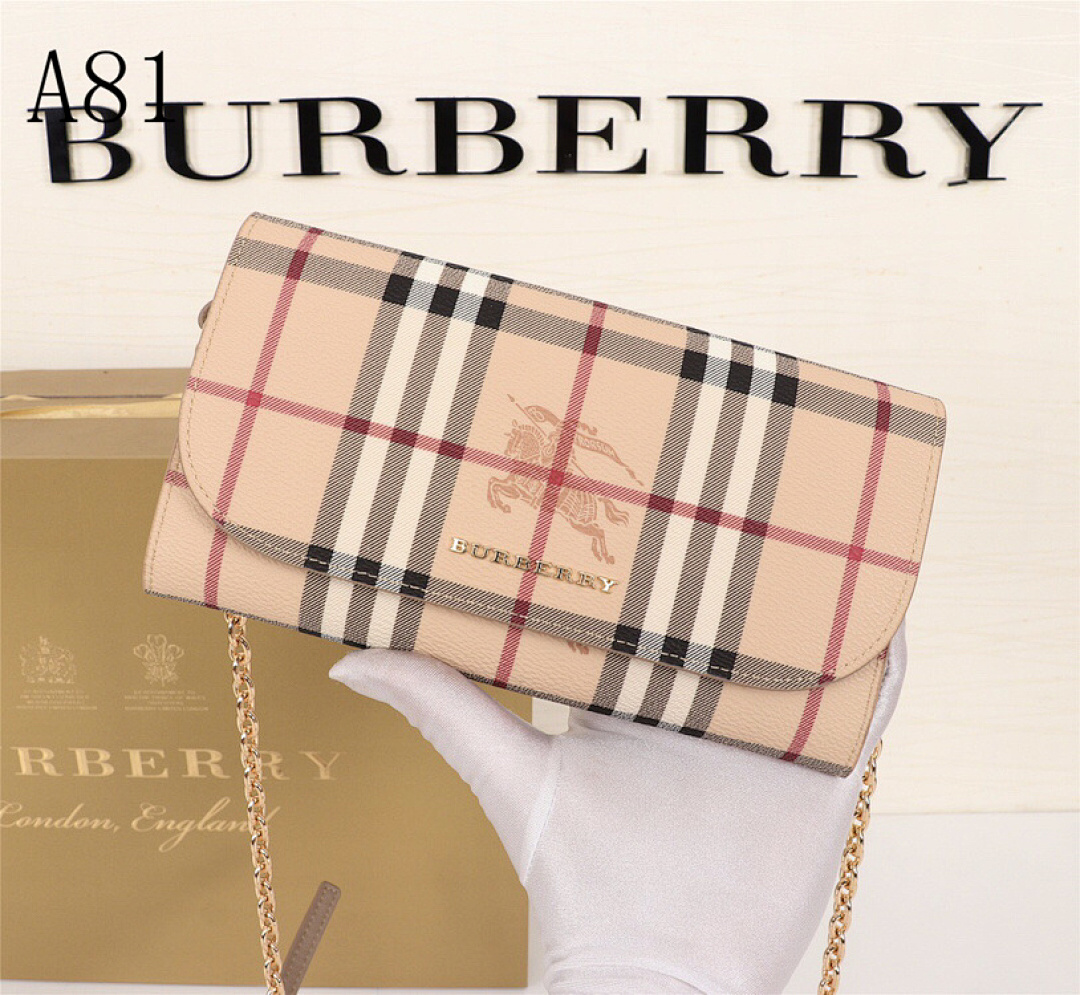 Burberyy A81 Check Pattern Clutch Bag #5459