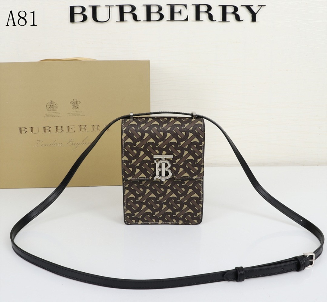 Burberyy A81 Monogram Crossbody Bag #3437