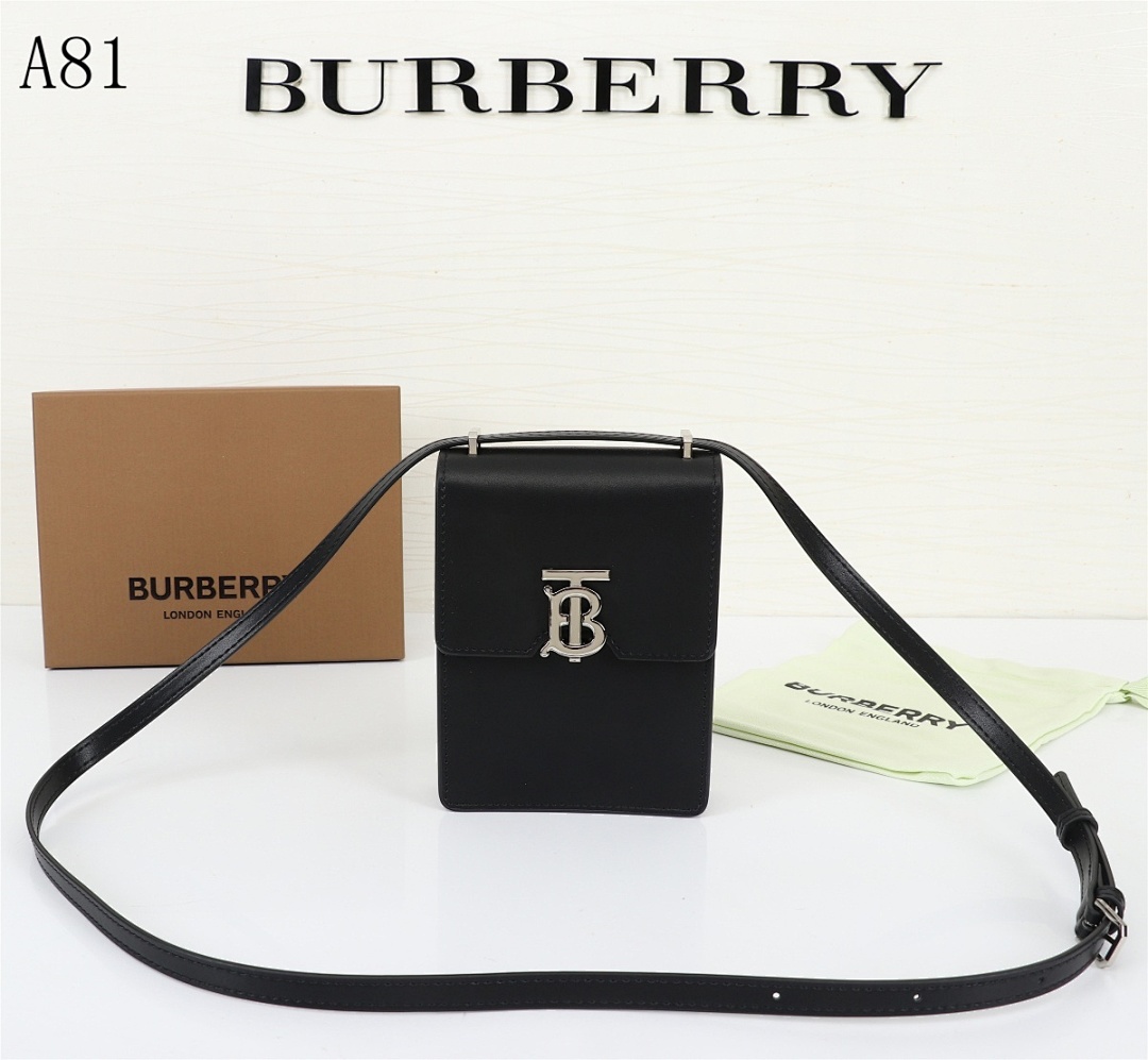 Burberyy A81 TB Monogram Leather Crossbody Bag #3442
