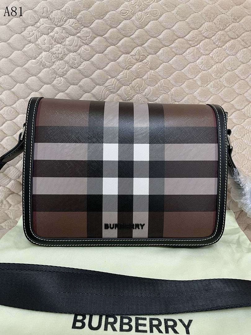 Burberyy + A81 + Check Pattern Crossbody Bag #5426