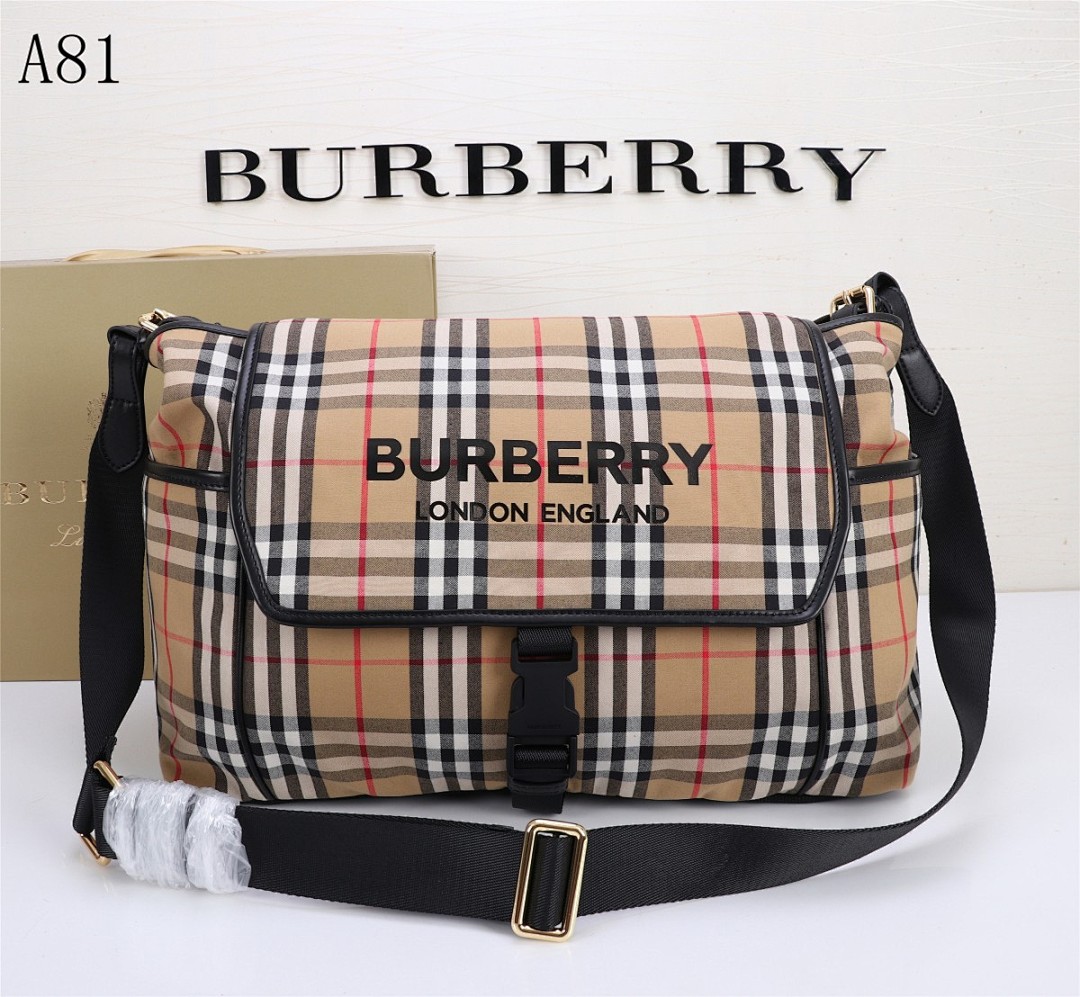 Burberyy A81 Check Canvas Crossbody Bag #1512