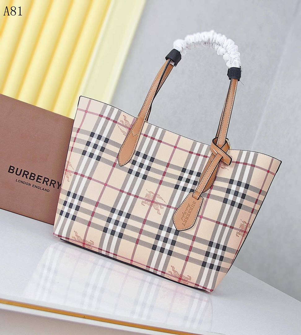 Burberyy A81 Check Tote Bag #5482