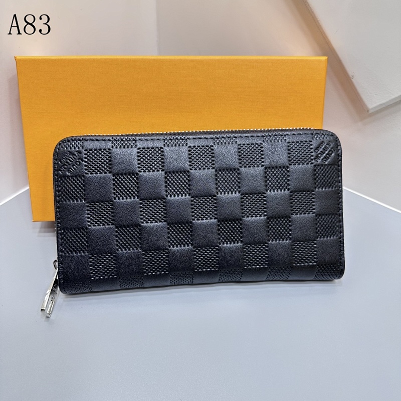 LVutton A83 Damier Graphite Zip Around Wallet #5877
