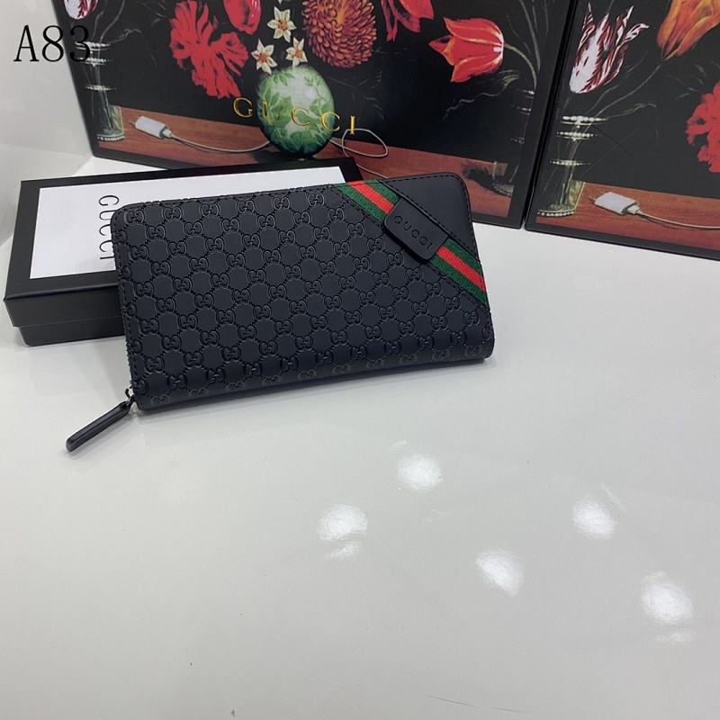 Gucc1 A83 GG Supreme Zip-Around Wallet #5954