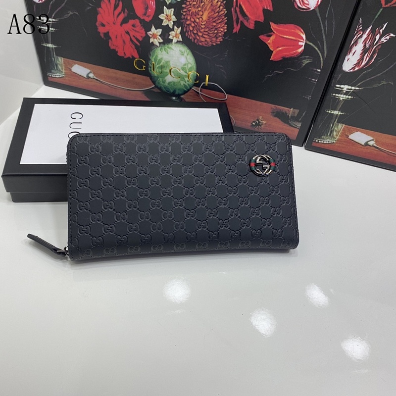 Gucc1 GG Supreme Zip-Around Wallet #3099