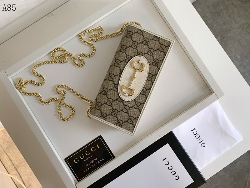 Gucc1 GG Supreme Chain Wallet #5964