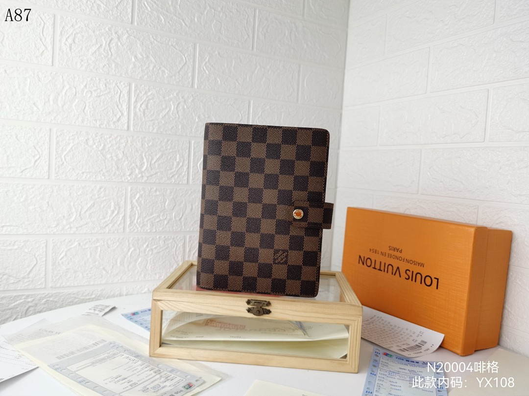 LVutton N20004 Damier Ebene Agenda Cover #5889