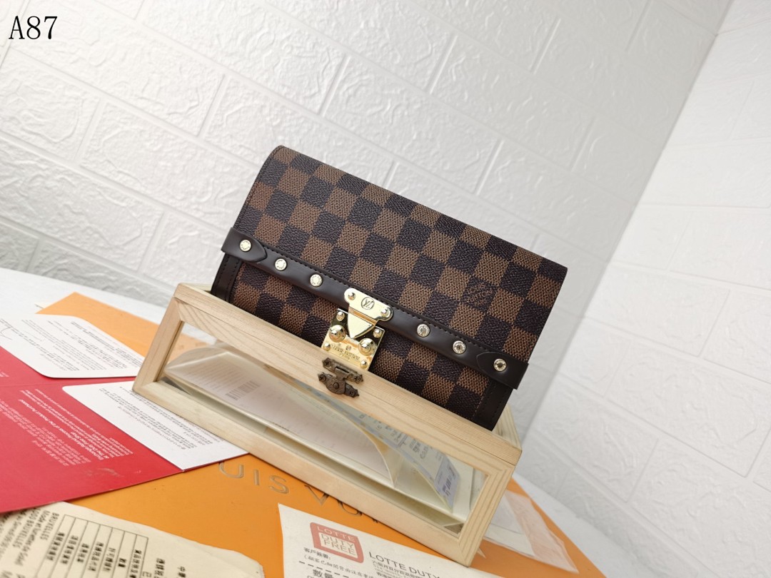 LVutton + A87 + Damier Ebene Clutch #5880 1 LVutton + A87 + Damier Ebene Clutch #5880