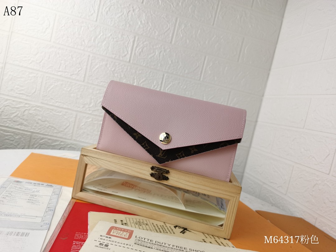 LVutton M64317 Pink Clutch #5867 1 LVutton M64317 Pink Clutch #5867