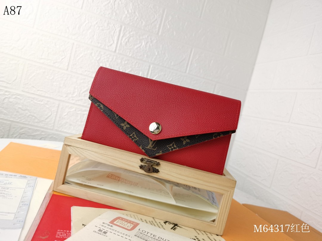 LVutton M64317 Red Pochette #5879