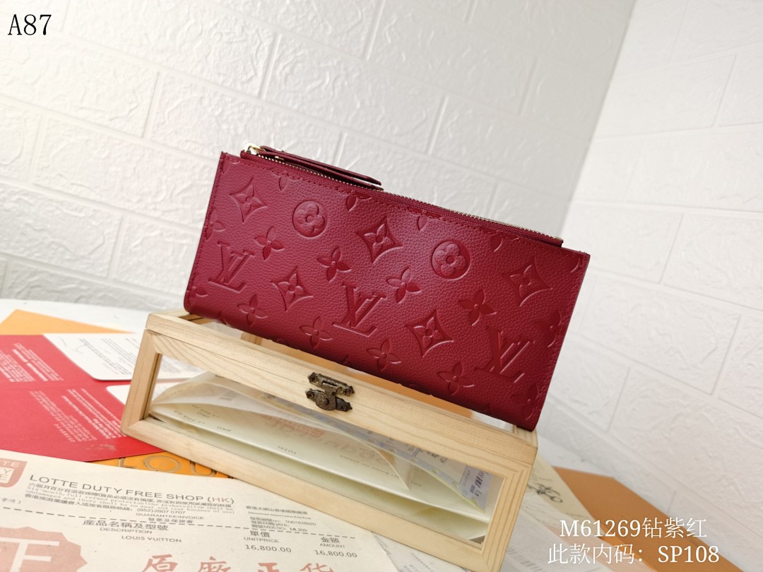 LVutton M61269 Zip Around Wallet #6421