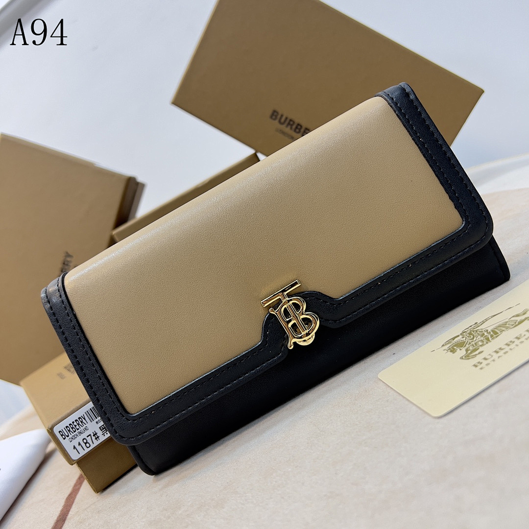 Burberyy TB Monogram Leather Wallet #3433