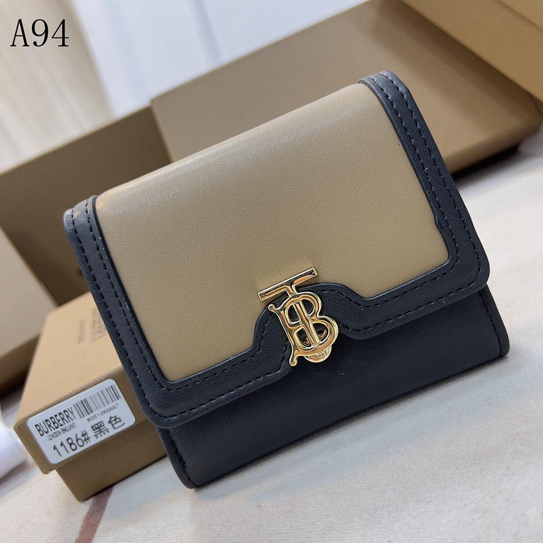 Burberyy TB Monogram Leather Wallet #3192